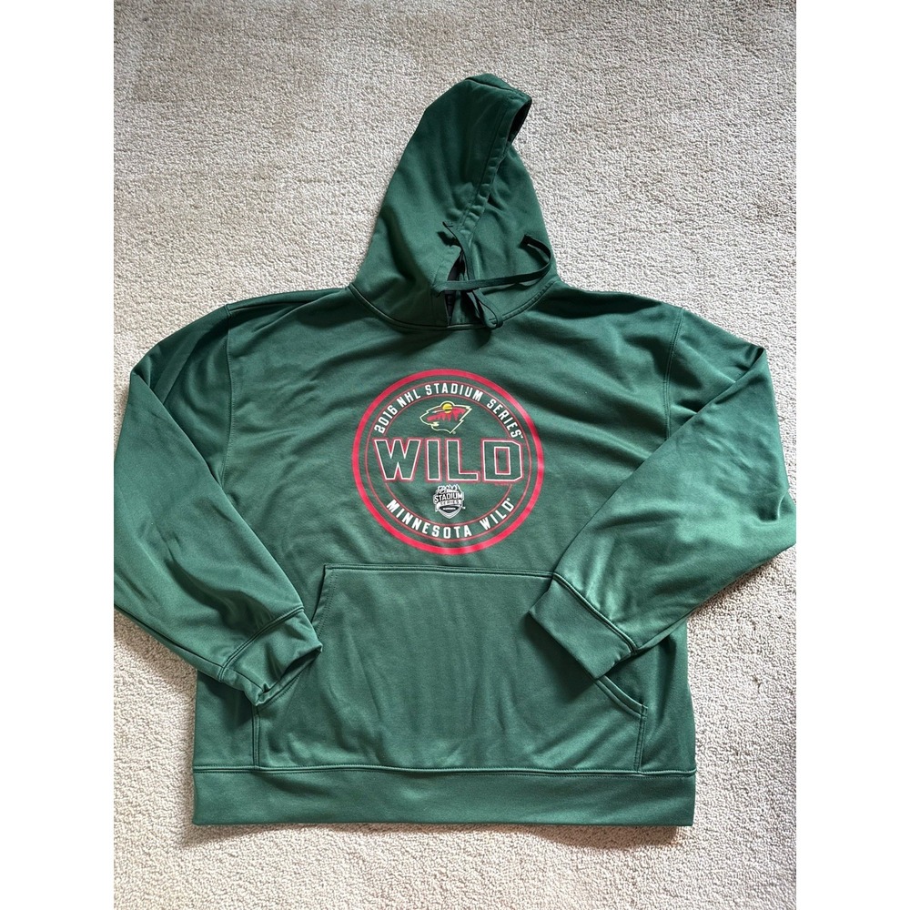 Minnesota Wild 2016 NHL Stadium Series Pullover Hoodie Size XL